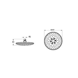 A45742 Bliss 2f Duş Başlığı, Krom