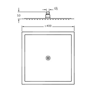 A45645 Lite Ls 400 Mm Duş Başlığı, Krom