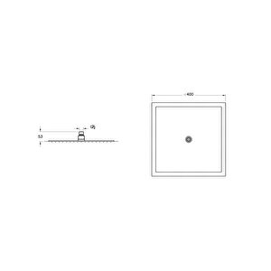 A45645 Lite Ls 400 Mm Duş Başlığı, Krom