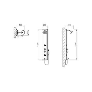 A45811 Move Masajlı Duş Sistemi, Krom