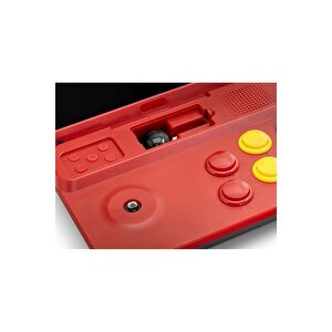 Nd753 A13 Retro Mini Oyun Konsolu 10.0" Katlanabilir Ekran Kırmızı
