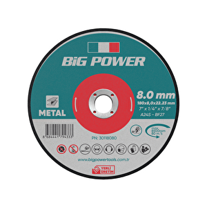 Bi̇g Power 180x8 Mm Taşlama Taşi (5 Adet)