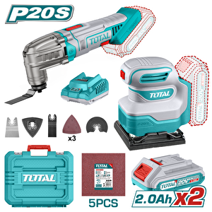 Li-ion Akülü Set - Tmli2022 Çok Amaçli Kesi̇ci̇ & Tshsli2014 Ti̇treşi̇mli̇ Zimpara Tckli20276e