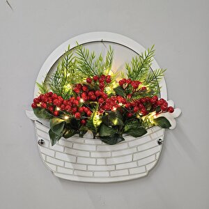 Led Işıklı Ve Kokinalı Sepet Model Kapı Ve Duvar Dekoru