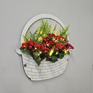 Led Işıklı Ve Kokinalı Sepet Model Kapı Ve Duvar Dekoru