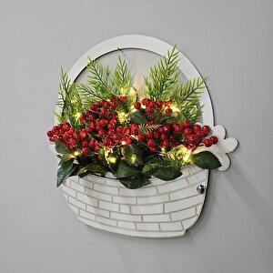 Led Işıklı Ve Kokinalı Sepet Model Kapı Ve Duvar Dekoru