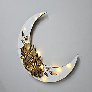 Moon Flower - Led Işıklı Duvar Dekoru