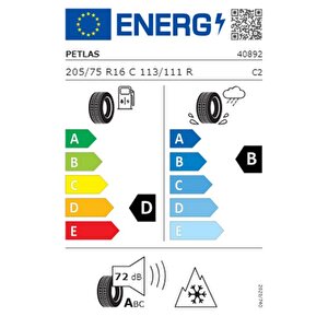 205/75 R16 C Tl 113/111r 10pr Full Grip Pt935 Kamyonet Kış Lastiği (üretim Tartihi:2024)
