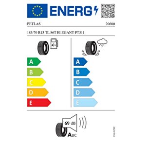 185/70 R13 Tl 86t Elegant Pt311 Yaz Lastiği (üretim Tarihi:2025)