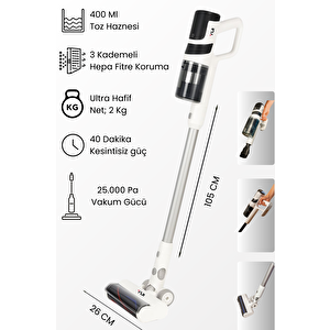 Ds17 2in1 Şarjlı Kablosuz Dikey Süpürge Ve El Süpürgesi 25.000 Pa