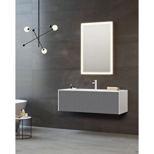 Cube 100 Cm Banyo Dolabı Takımı Mat Antrasit