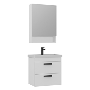 Nova 60 Cm Banyo Dolabı Takım Parlak Beyaz