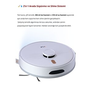 Rs16 Pro Max Pet Kit Özellikli Akıllı Robot Vacuum & Mop Süpürge Beyaz (yui Türki̇ye Garanti̇li̇)