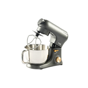 M200 Multi-fonksiyonel 3'ü Bir Arada Döküm Gövde Stand Mikser Kıyma Setli Ve Blender Özellikli 1800w Gri/gold