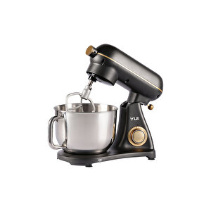 M122 1800 W 6 Litre Alüminyum Döküm Hamur Makinesi Stand Mikser Koyu Gri Gold