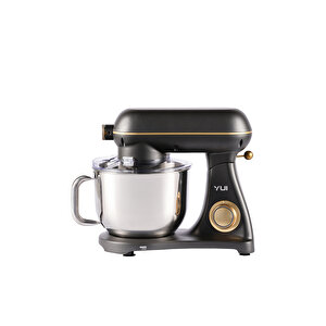 M122 1800 W 6 Litre Alüminyum Döküm Hamur Makinesi Stand Mikser Koyu Gri Gold