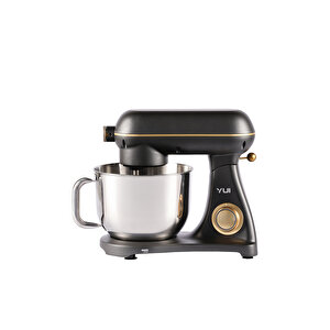 M122 1800 W 6 Litre Alüminyum Döküm Hamur Makinesi Stand Mikser Koyu Gri Gold