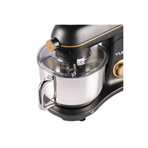 M122 1800 W 6 Litre Alüminyum Döküm Hamur Makinesi Stand Mikser Koyu Gri Gold