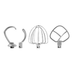 M122 Plus Easy Chef Dc Motor Stand Mikser Çift Başlıklı Hoparlör Özellikli Parlak Koyu Gri