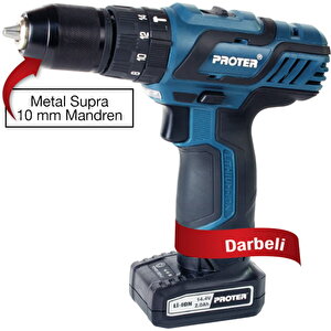 Pst 614 Ld Darbeli Akülü Matkap 10 Mm - 2 . 0 Ah/li-on -14 . 4 V