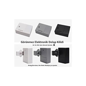 Rfid Kartlı Görünmez Dolap Kilidi - Mobilya Ve Ofis İçin Gizli Güvenlik Kilidi Akıllı Elektronik Kolay Kurulum