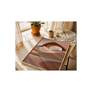 Çöl Manzarası 2'li Ahşap Çerçeveli Tablo Seti-2 21x30 cm