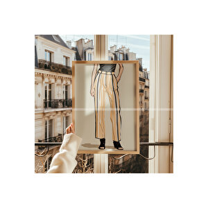 Moda Tasarım 2'li Ahşap Çerçeveli Tablo Seti-2 30x42 cm