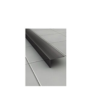 L Model Metal Merdiven Basamak Profili Çıtası Köşebent Bitim Profil Siyah 4cm*2cm*90cm