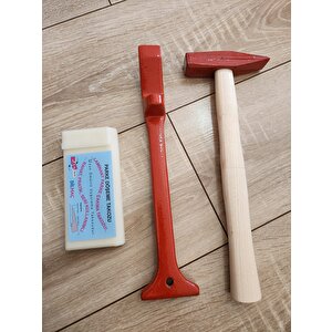 Laminant Parke Orta Döşeme Çakma Takozu 2cm*15cm Çektirme Demiri 3cm*32cm 500gr Çekiç