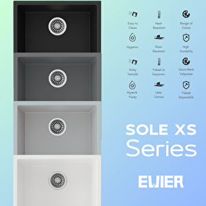 Granit Evye Sole Xs Series Antrasite (antrasi̇t) (44x44) - (40x40)