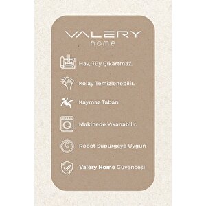 Yıkanabilir Kaymaz Taban Post Peluş Banyo Paspası Üçlü Takım