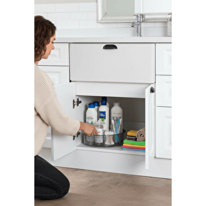 360 Derece Döner Ayarlanabilir 4 Bölmeli Füme Düzenleyici Organizer Mit1291