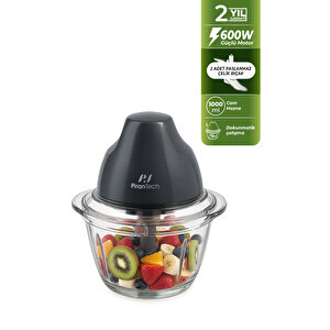 Yh-11 Cam Hazneli Rondo – Dokunmatik Çalışma – Paslanmaz Çelik Bıçak – 2 Fonksiyonlu