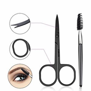 Valkyrie 5 Parça Kaş Usturalı Deri Çantalı Cımbız Seti Siyah