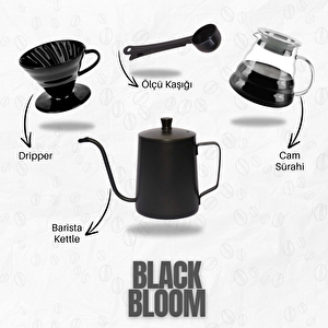 Black Bloom Hediyelik  Ev Barista Seti