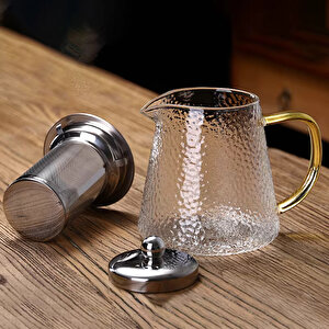 Kanlıca Zen Cam Demlik 550 Ml  6\'\'lı Çay Paketi Hediye