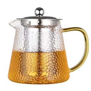 Kanlıca Zen Cam Demlik 550 Ml  6\'\'lı Çay Paketi Hediye