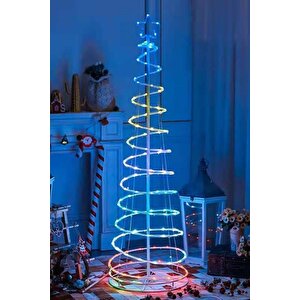 Smart Rgb Led Işıklı Spiral Çamağacı Çerçeve 120cm 32 Animasyon