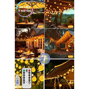 Technojet 50 Top Ledli Usbli Kumandalı 8 Modlu Led Işık Parti Süsleme Organizasyon