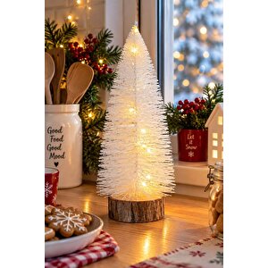 Beyaz Çam Ağacı Led Işıklı Dekor