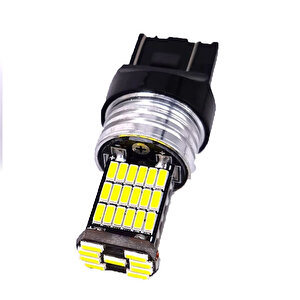 T20 Çift Duylu Dipsiz Geri Vites Ampulü Gündüz Ledi Ampul Beyaz 45 Ledli 2 Adet