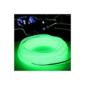 Araç Içi Torpido Ledi Şerit Led Ip Led Neon Yeşil 3 Metre