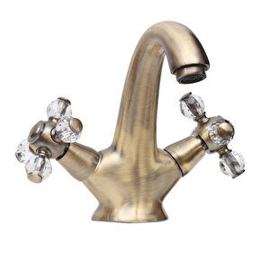 Anti̇k Osmanlı Taşlı Koç Kartal Lavabo Bataryası