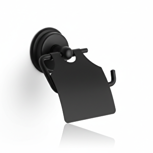 Li̇der Si̇yah Kapaklı Wc Lavabo Tuvalet Kağıtlık (lüx ,100% Pi̇ri̇nç)