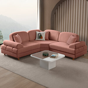 Aries Modüler Köşe Koltuk Takımı S Pembe Pembe