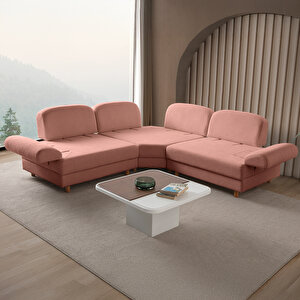 Aries Modüler Köşe Koltuk Takımı S Pembe Pembe