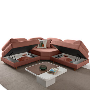 Eymense Aries Modüler Köşe Koltuk Takımı S Pembe