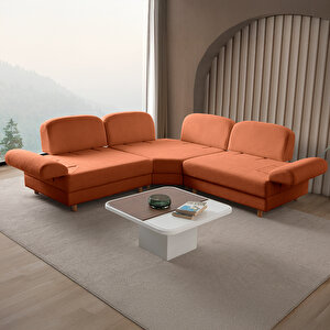 Aries Modüler Köşe Koltuk Takımı S Turuncu Turuncu