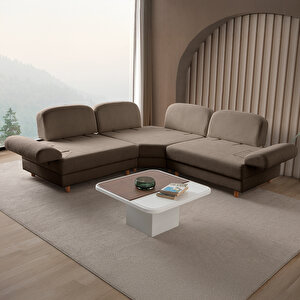 Aries Modüler Köşe Koltuk Takımı S Kahverengi Kahverengi