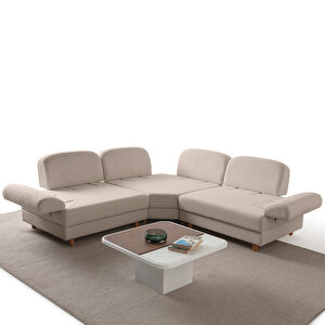 Eymense Aries Modüler Köşe Koltuk Takımı S Sütlü Kahve